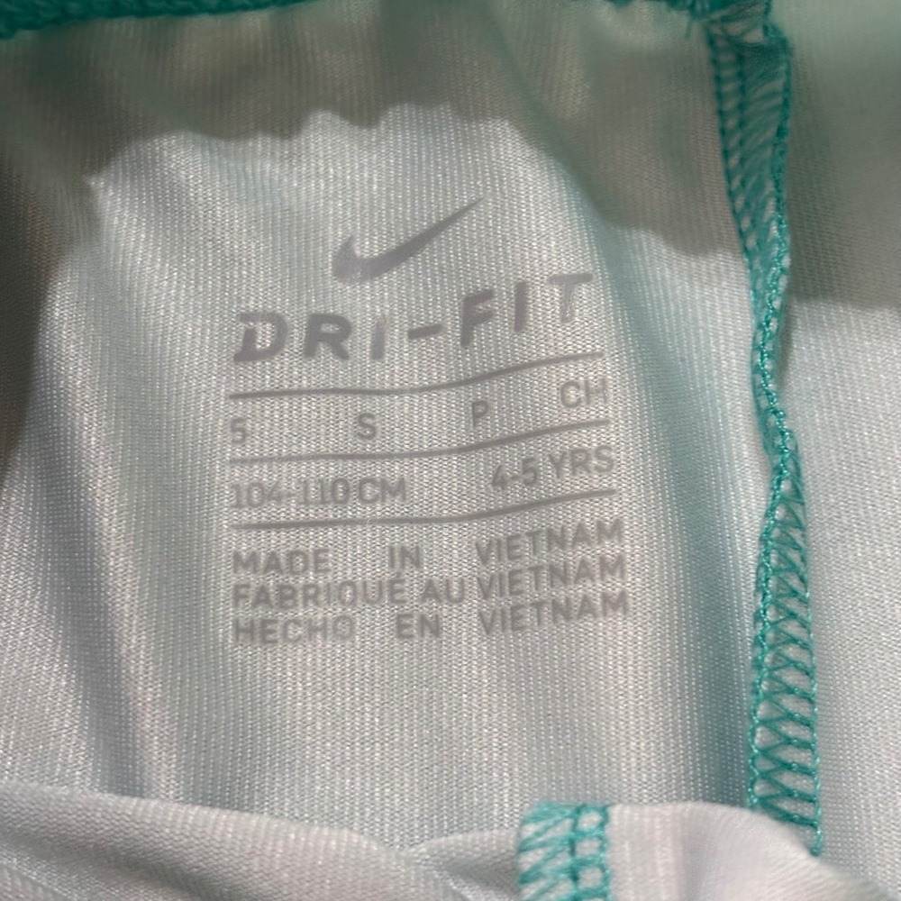 Nike Girls 6 Piece Activewear Lot Leggings Tops Size 5 6 Dri-FIT Black Teal Blue - Picture 6 of 7